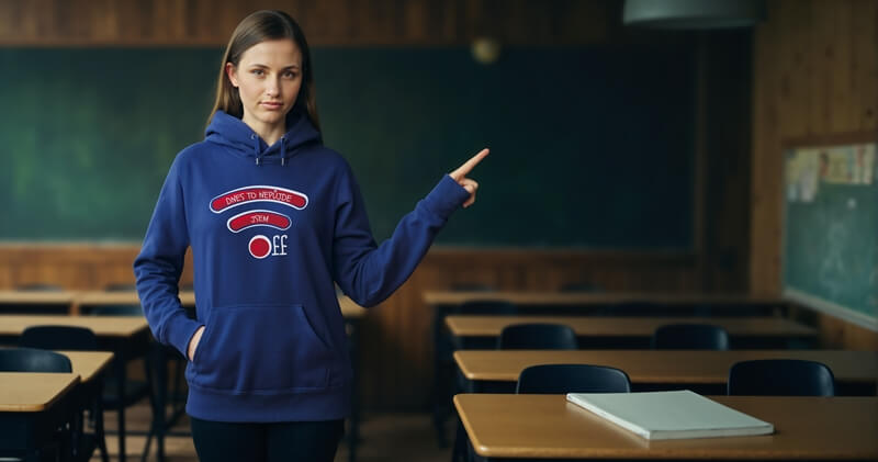 Jsem off dámská mikina